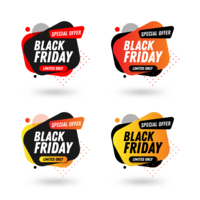 Modèle de conception du pack bannière Black Friday Sales vecteur