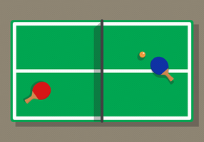 Tennis de table de ping-pong de vecteur