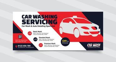 conception de panneaux d'affichage pour une entreprise de lavage de voitures vecteur