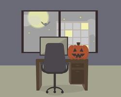 joyeux halloween au vecteur de bureau