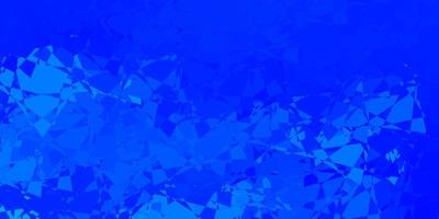texture de vecteur bleu clair avec des triangles aléatoires.