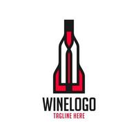 création de logo illustration vin rouge vecteur