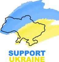 soutenir l'ukraine. priez pour l'Ukraine. drapeau ukrainien. notion de prière. sauver l'ukraine de la russie. illustration vectorielle vecteur