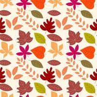 main plate abstraite dessiner fond de feuilles d'automne. vecteur. vecteur