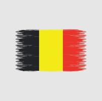 coups de pinceau du drapeau belge. drapeau national vecteur