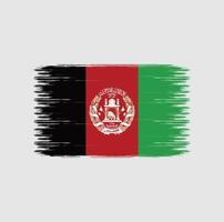 coups de pinceau du drapeau de l'afghanistan. drapeau national vecteur