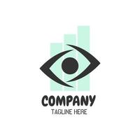 logo des yeux. conception simple pour le logo de l'entreprise vecteur