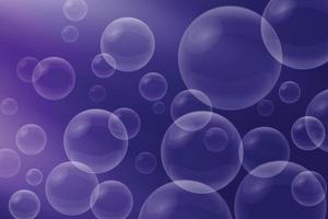 bulles abstraites sur fond bleu vecteur