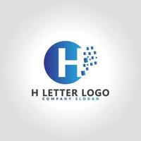 modèle de conception d'icône de logo lettre h vecteur