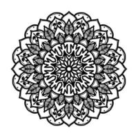 mandala dessiné à la main. décoration en ornement de doodle oriental ethnique. vecteur