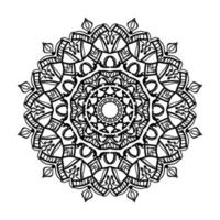 mandala dessiné à la main. décoration en ornement de doodle oriental ethnique. vecteur