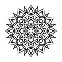 mandala dessiné à la main. décoration en ornement de doodle oriental ethnique. vecteur