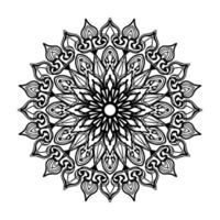 mandala dessiné à la main. décoration en ornement de doodle oriental ethnique. vecteur