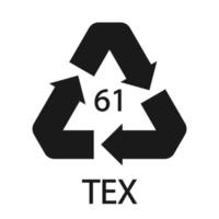 matière bio matière organique recyclage code 61 tex. illustration vectorielle vecteur