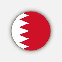 pays bahreïn. drapeau bahreïn. illustration vectorielle. vecteur