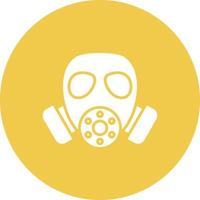 icône de glyphe de masque à gaz vecteur