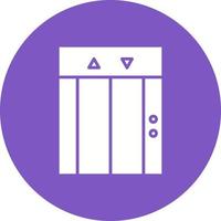 icône de glyphe d'ascenseur vecteur