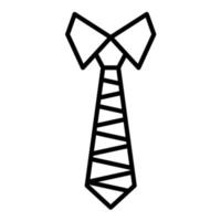 icône de ligne de cravate vecteur