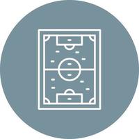icône de fond de cercle de ligne de terrain de football vecteur