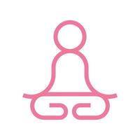 logo de méditation professionnelle vecteur