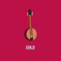 jazz instrument de musique classique banjo vecteur