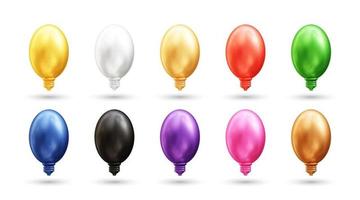 illustration d'icône de vecteur 3d réaliste d'ampoule avec différentes couleurs