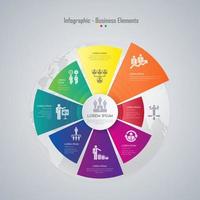 Chronologie de l&#39;infographie commerciale vecteur