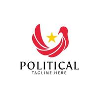 création du logo de la capitale politique vecteur