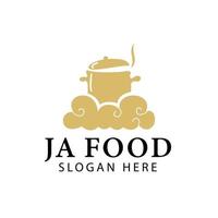 création de logo de restaurant de cuisine japonaise vecteur