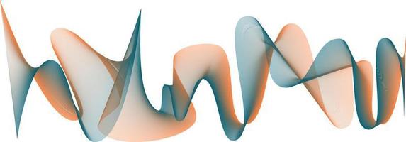 élément de vague abstrait pour la conception. égaliseur de piste de fréquence numérique. fond d'art en ligne stylisé. illustration vectorielle. vague avec des lignes créées à l'aide de l'outil de fusion. ligne ondulée incurvée, rayure lisse. vecteur