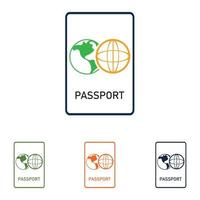 vecteur d'icône de passeport