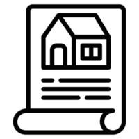 illustration vectorielle d'icône de prêt immobilier. vecteur