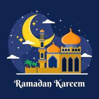 notion de mois de ramadan vecteur