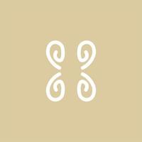 conception de logo minimaliste esthétique adaptée à votre logo vecteur