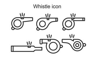 modèle d'icône de sifflet couleur noire modifiable. sifflet icône icône symbole plat illustration vectorielle pour la conception graphique et web. vecteur