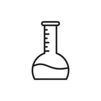 modèle d'icône de tubes à essai couleur noire modifiable. illustration de vecteur plat de symbole d'icône de tubes à essai pour la conception graphique et web.