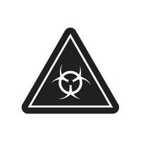 danger, modèle d'icône d'avertissement couleur noire modifiable. danger, symbole d'icône d'avertissement illustration vectorielle plate pour la conception graphique et web. vecteur