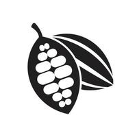 modèle d'icône de cacao couleur noire modifiable. symbole d'icône de cacao illustration vectorielle plate pour la conception graphique et web. vecteur