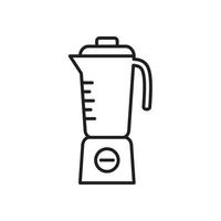 icône de la ligne du mélangeur. vecteur