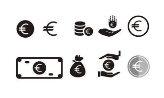 icône de signe euro, illustration vectorielle euro. vecteur