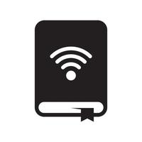 conception d'icône d'éducation e-book vecteur