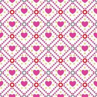 motif de tissage carré plus fréquent, motif vectoriel sans couture. texture élégante moderne. conception graphique à la mode pour l'équipement de test de vêtements, intérieur, mini coeur de papier peint.