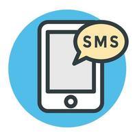 concepts de messages mobiles vecteur