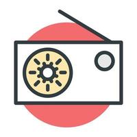 concepts de radio à la mode vecteur