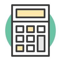 concepts de calculatrice à la mode vecteur