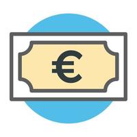 notions de monnaie euro vecteur