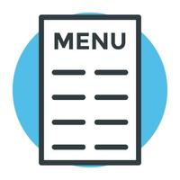 concepts de menus alimentaires vecteur