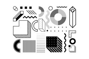formes serties de composition d'éléments géométriques vecteur