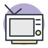 concepts de télévision à la mode vecteur