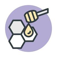 concepts de louche à miel vecteur